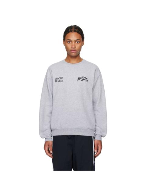 WACKO MARIA Gray 56 Tattoo Studio Edition Crew Neck