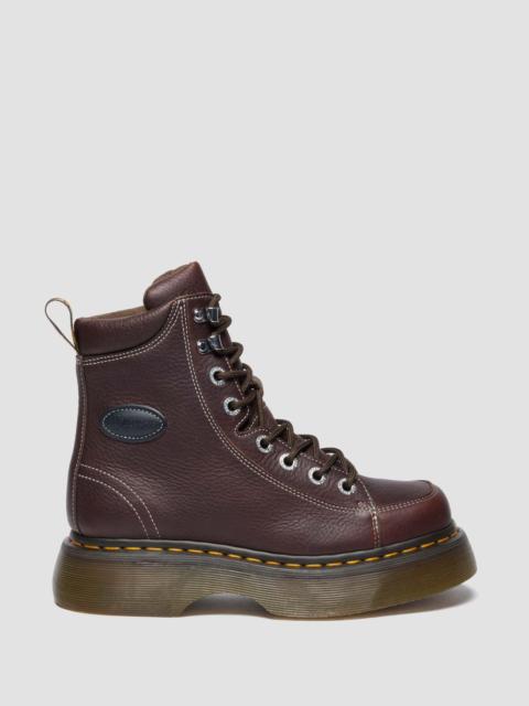 Dr. Martens BUZZ 8-EYE Grizzly Leather Lace-Up Boots