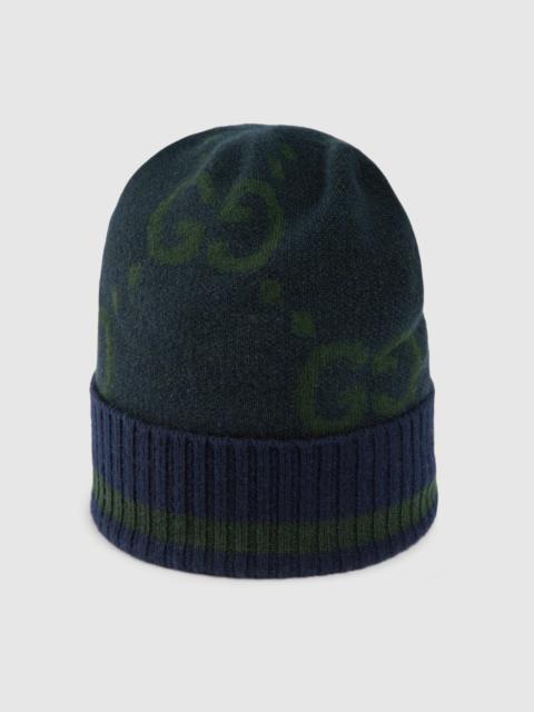 GUCCI GG cashmere jacquard hat