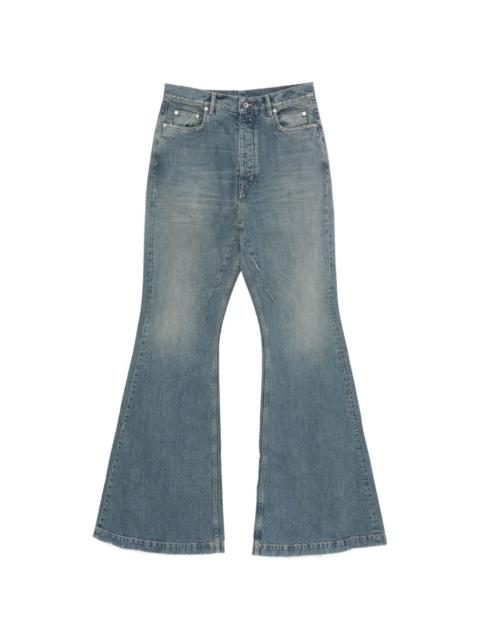 five-pockets flared jeans