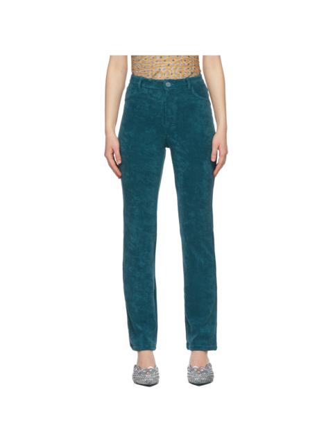 MAISIE WILEN SSENSE Exclusive Green Mokumentary Trousers