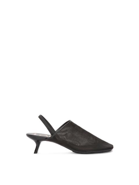 Loewe Petal slingback heel sandal in mesh