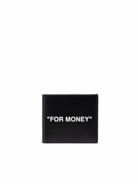 Off-White "For Money" bi-fold wallet