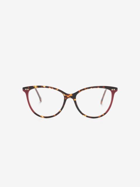 CAROLINA HERRERA tortoiseshell-effect cat-eye glasses