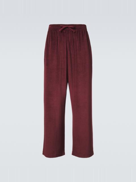 GUCCI Silk-blend jersey sweatpants