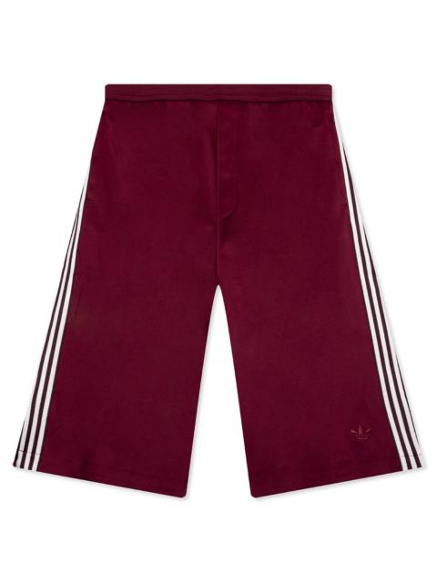 adidas Originals ADIDAS X WALES BONNER TRACK SHORTS - COLLEGIATE BURGUNDY