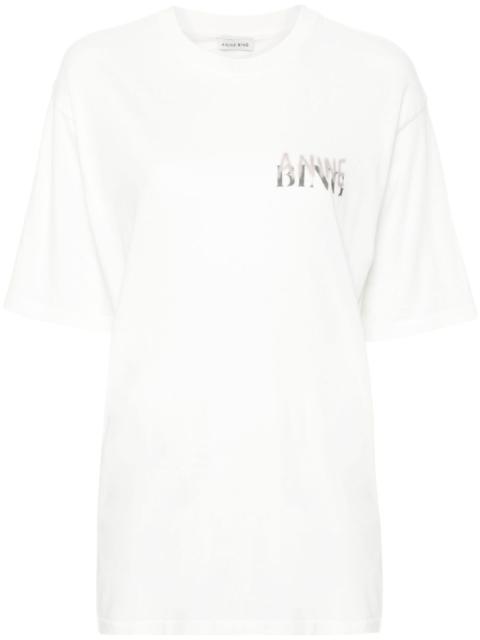 ANINE BING logo-print cotton T-shirt