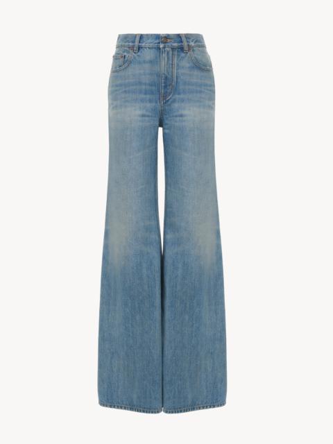 Chloé HIGH-RISE WIDE-LEG JEANS IN DENIM