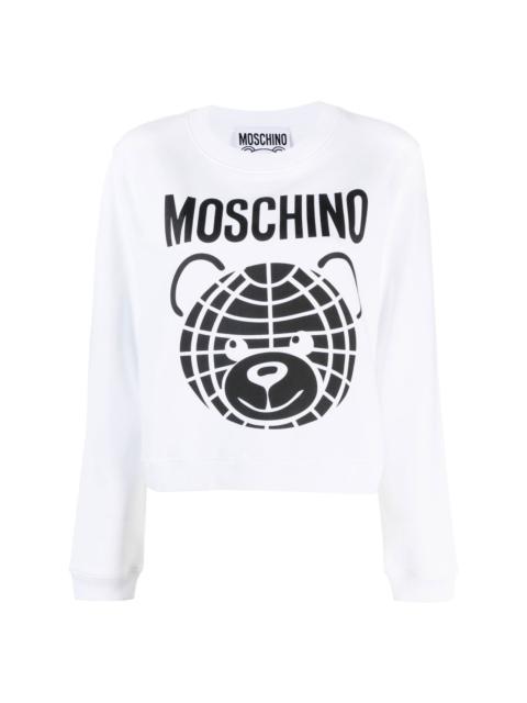 Moschino teddy bear-print organic cotton sweatshirt