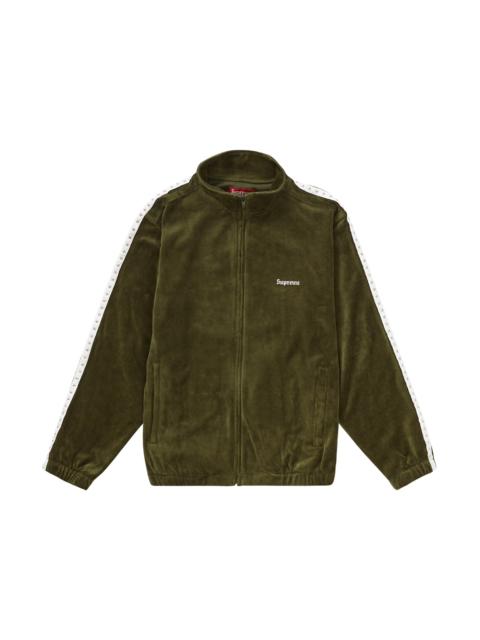 Supreme Supreme Studded Velour Track Jacket Olive