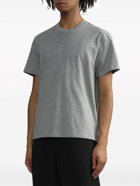 AMI Paris logo-embroidered cotton T-shirt