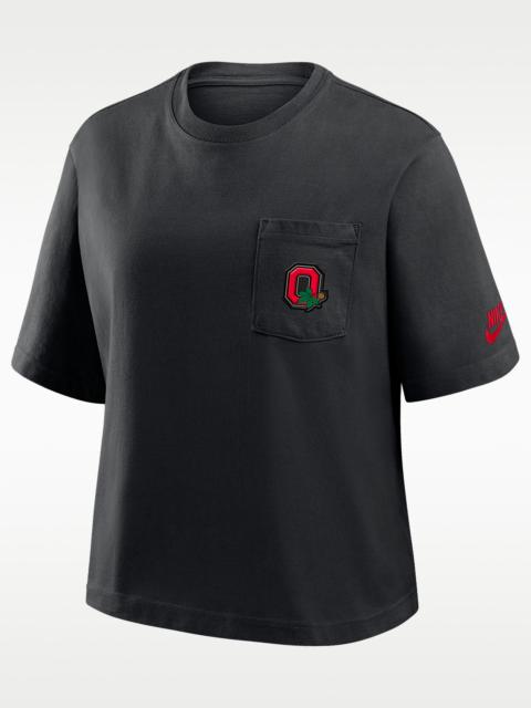 Nike Ohio State Legacy Pocket Boxy Women's Nike College T-Shirt