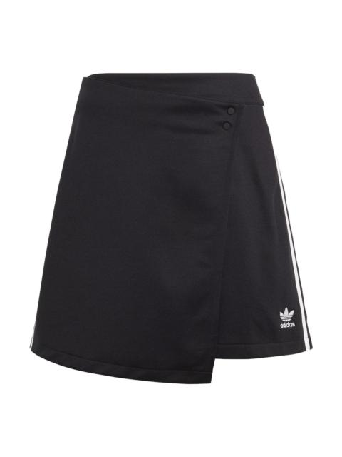 adidas (WMNS) adidas Adicolor Classics 3-Stripes Short Wrapping Skirt 'Black White' IC5475
