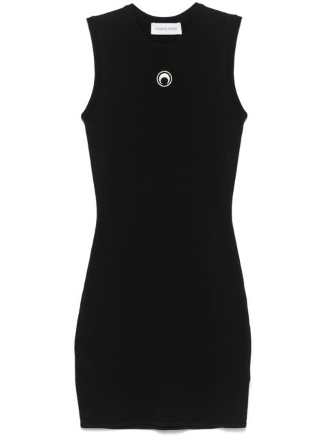 Marine Serre Crescent Moon-detail Mini Dress