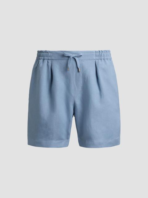 Ralph Lauren Men's Silk-Linen Drawstring Shorts - Windward Heather