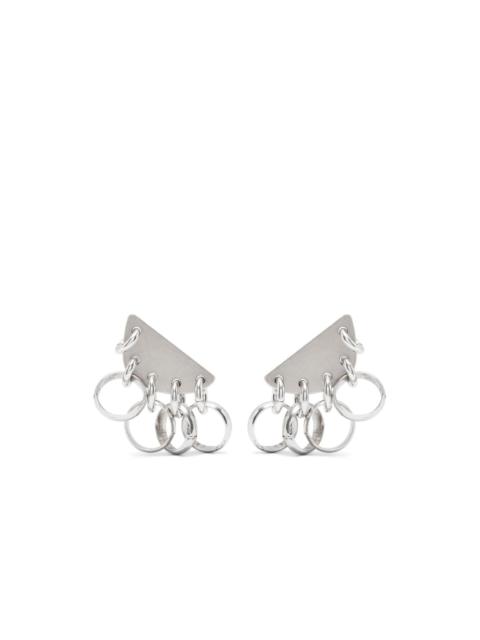 logo-engraved earrings