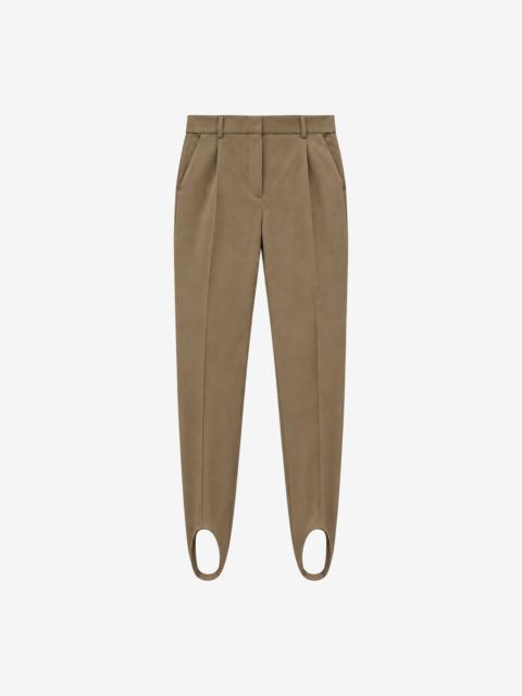The Frankie Shop Averon Stirrup Pants - Dark Olive
