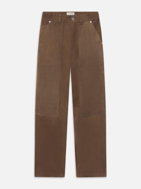 FRAME The Society Archive Suede Workwear Pants