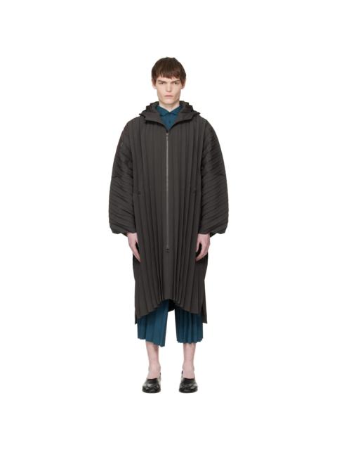 ISSEY MIYAKE Brown Edge Light February Coat