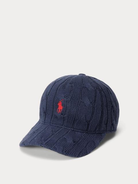 Polo Ralph Lauren Cable-Knit Cotton Ball Cap