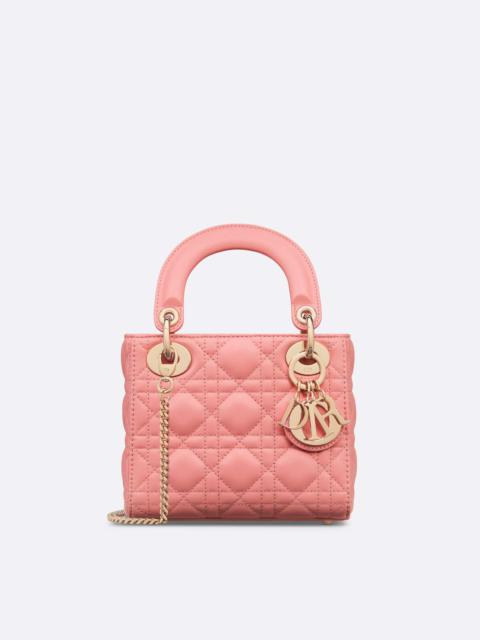 Dior Caro Heart Pouch with Chain Antique Pink Cannage Calfskin with Heart  Motif