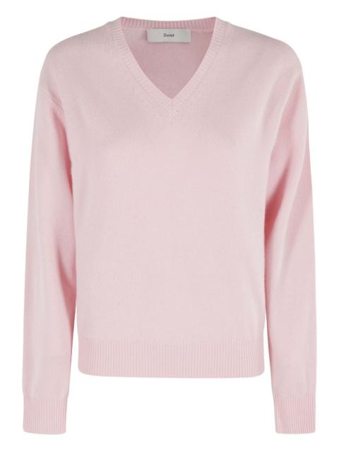Dunst V-neck long-sleeve sweater