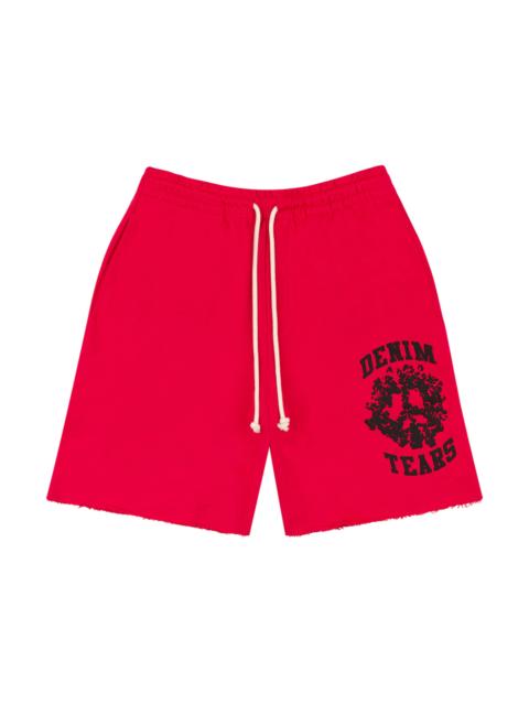 DENIM TEARS Denim Tears Denim University Sweat Shorts Red