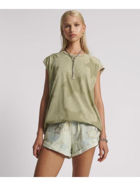 ONE TEASPOON Star Dust Oversized Tank - Khaki