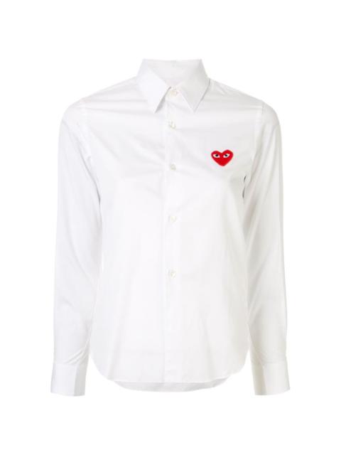 Comme des Garçons PLAY heart logo cotton shirt