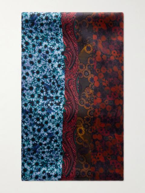 Dries Van Noten Flora Satin Scarf