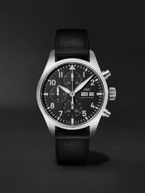 IWC Schaffhausen Pilot's Automatic Chronograph Stainless Steel Watch, Ref. IW388111 Black