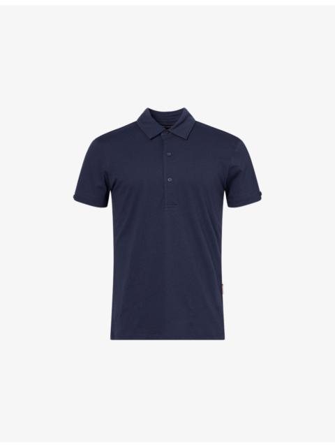 ORLEBAR BROWN Sebastian Short-Sleeves Cotton And Silk Polo Shirt