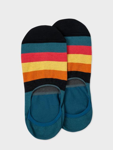 Blue 'Artist Stripe' Loafer Socks
