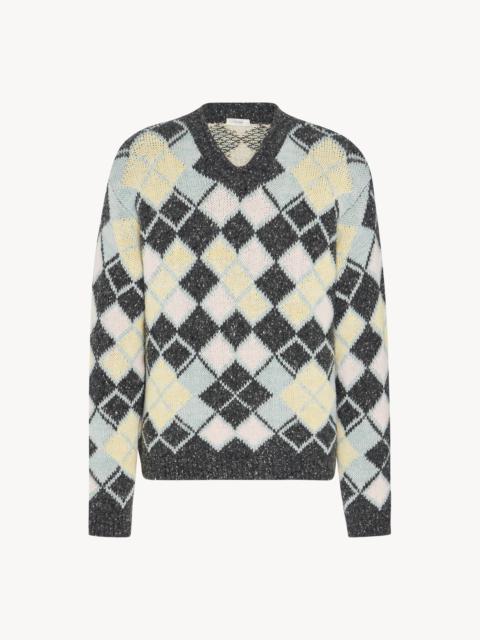 The Row Edoardo Sweater in Cashmere and Polyamide