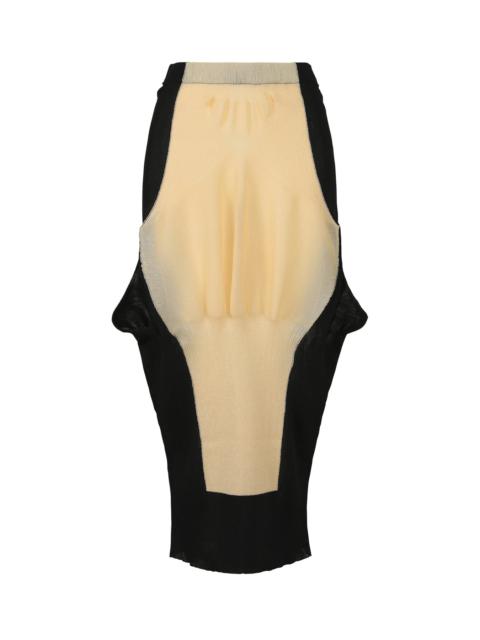 ISSEY MIYAKE SHAPED NUDE SKIRT