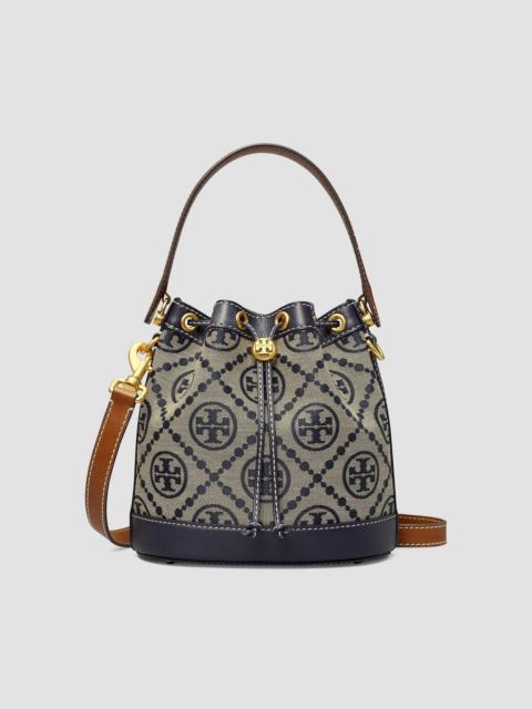 TORY BURCH Women's T Monogram Jacquard Bucket Bag - Tory Navy