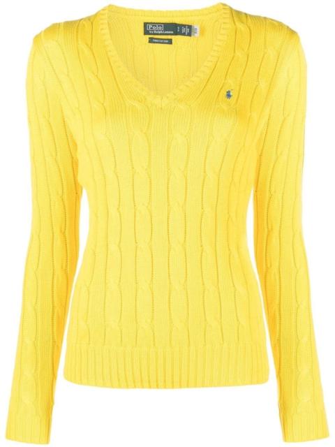 Polo Ralph Lauren Kimberly cable knit V-neck jumper