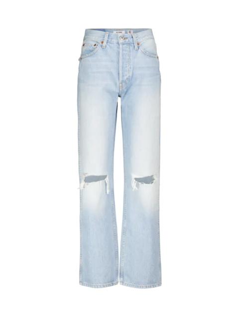 RE/DONE Loose high-rise straight jeans