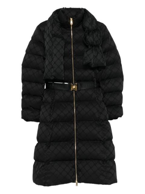 ELISABETTA FRANCHI belted puffer jacket