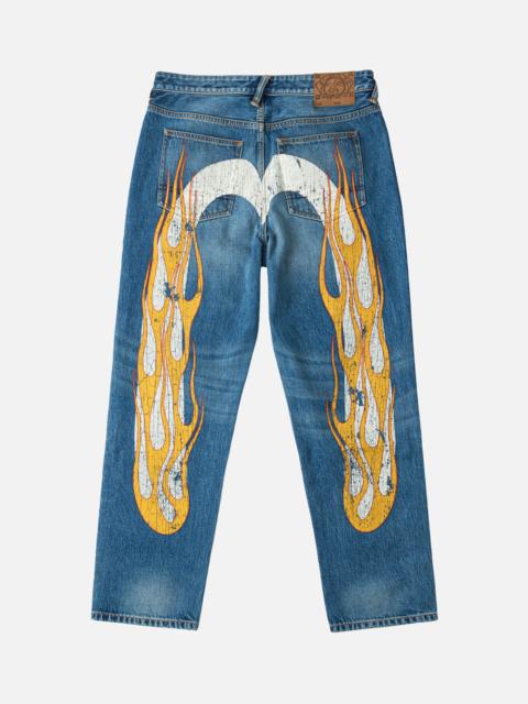 EVISU Flaming Daicock Print Regular Fit Jeans