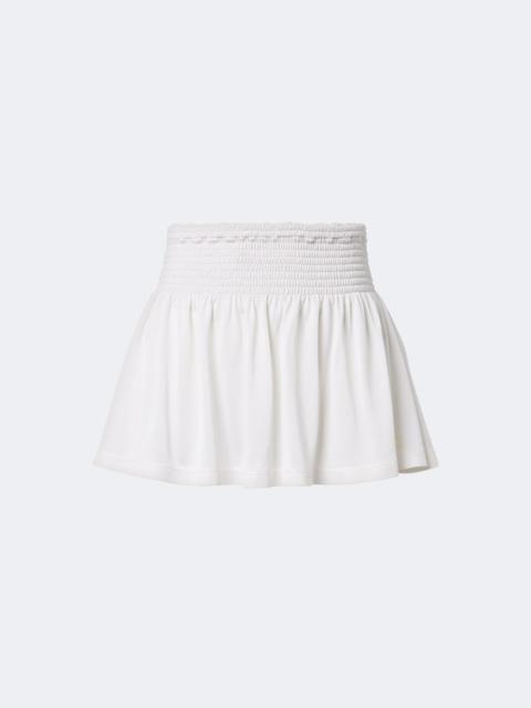 GUCCI Shirred silk miniskirt