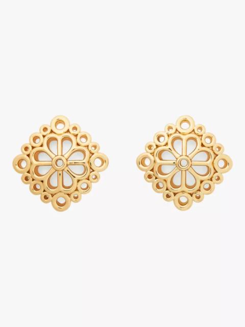kate spade Spade Flower Lace Studs