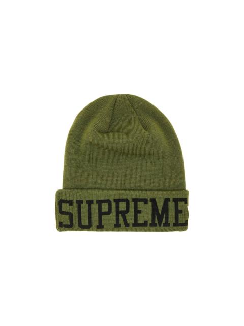 Supreme x New Era Varsity Beanie 'Olive'