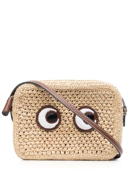 Anya Hindmarch eyes-appliqué woven crossbody bag