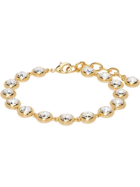Amina Muaddi Gold Iris Anklet