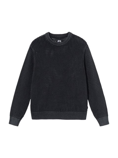 Stussy Pigment Dyed Loose Gauge Sweater 'Black'