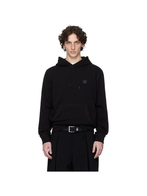 BOSS Black Regular-Fit Logo Patch Hoodie