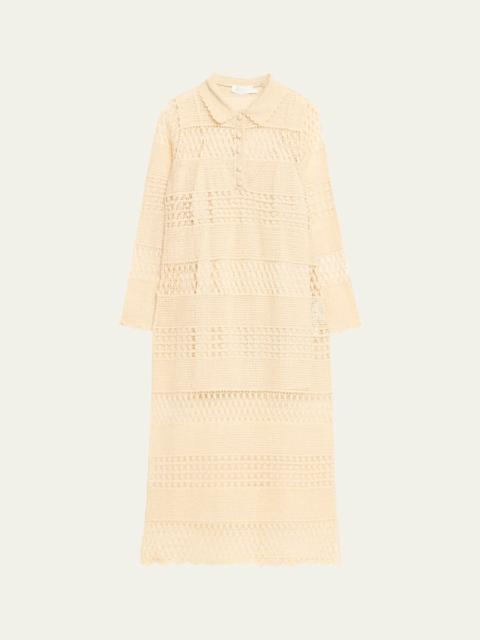Zimmermann Wanderlust Crochet Maxi Dress Coverup