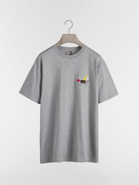 Dior T-Shirt with Horse Embroidery, Relaxed Fit
