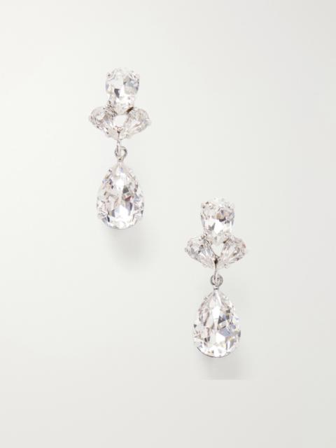 Jennifer Behr Mariza Silver-tone Crystal Earrings